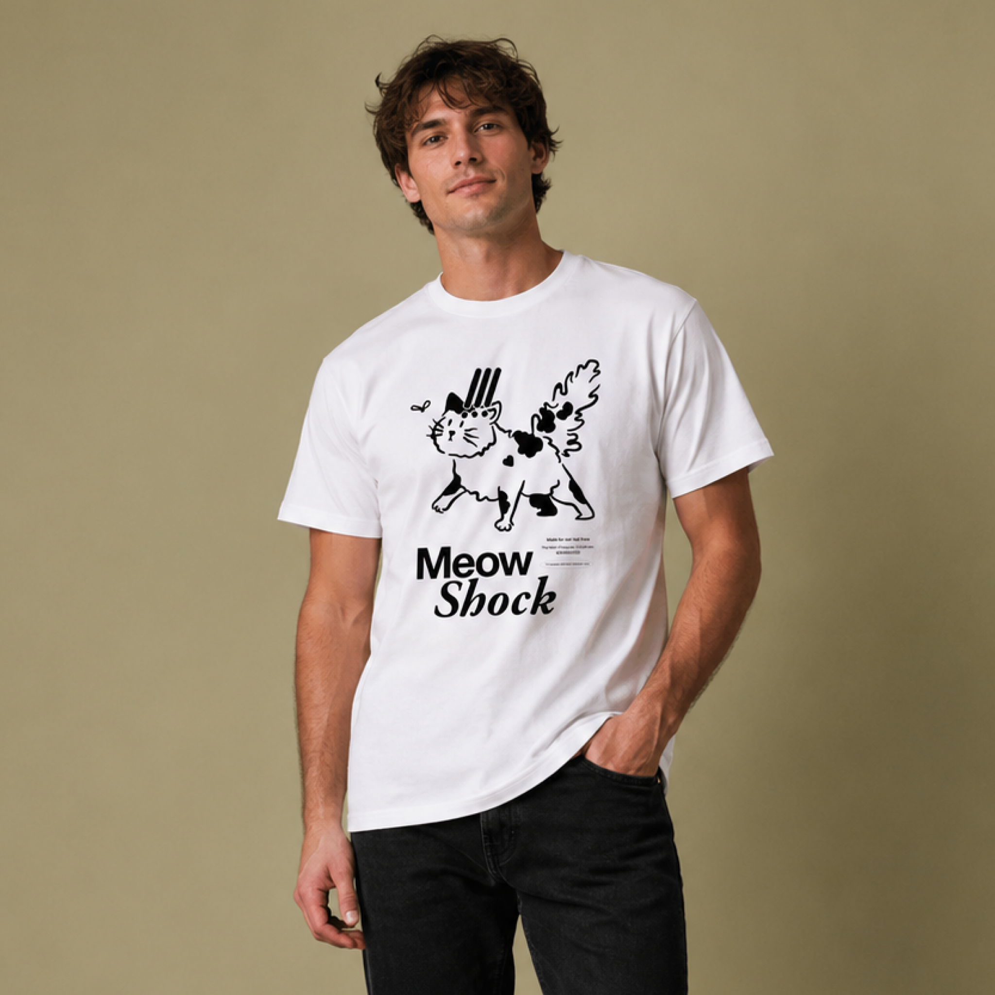 Meow Shock  / Men's Tee