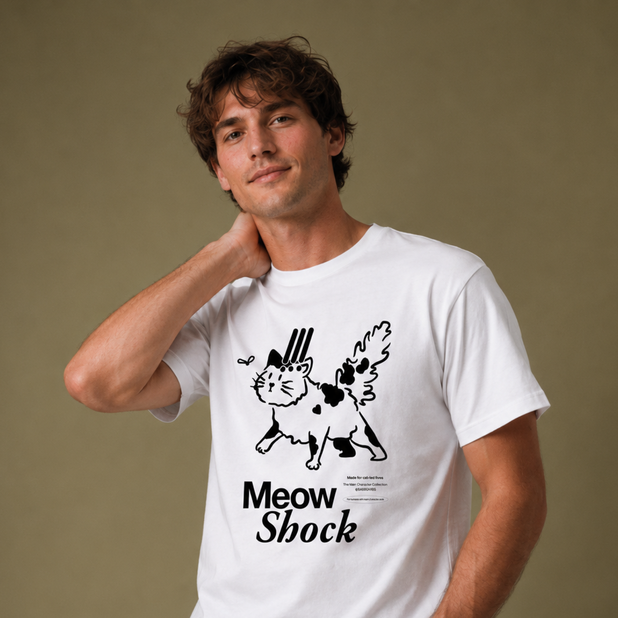 Meow Shock  / Men's Tee