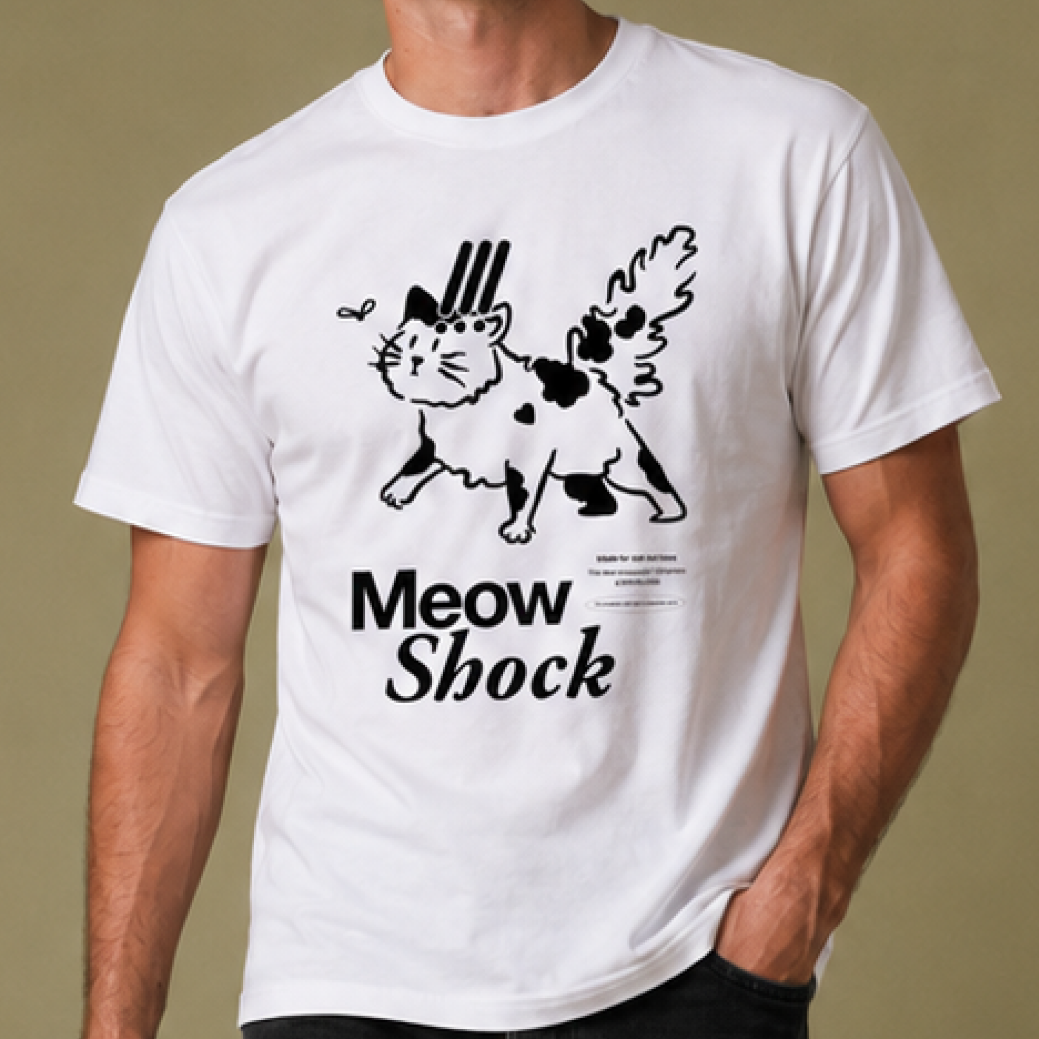Meow Shock  / Men's Tee