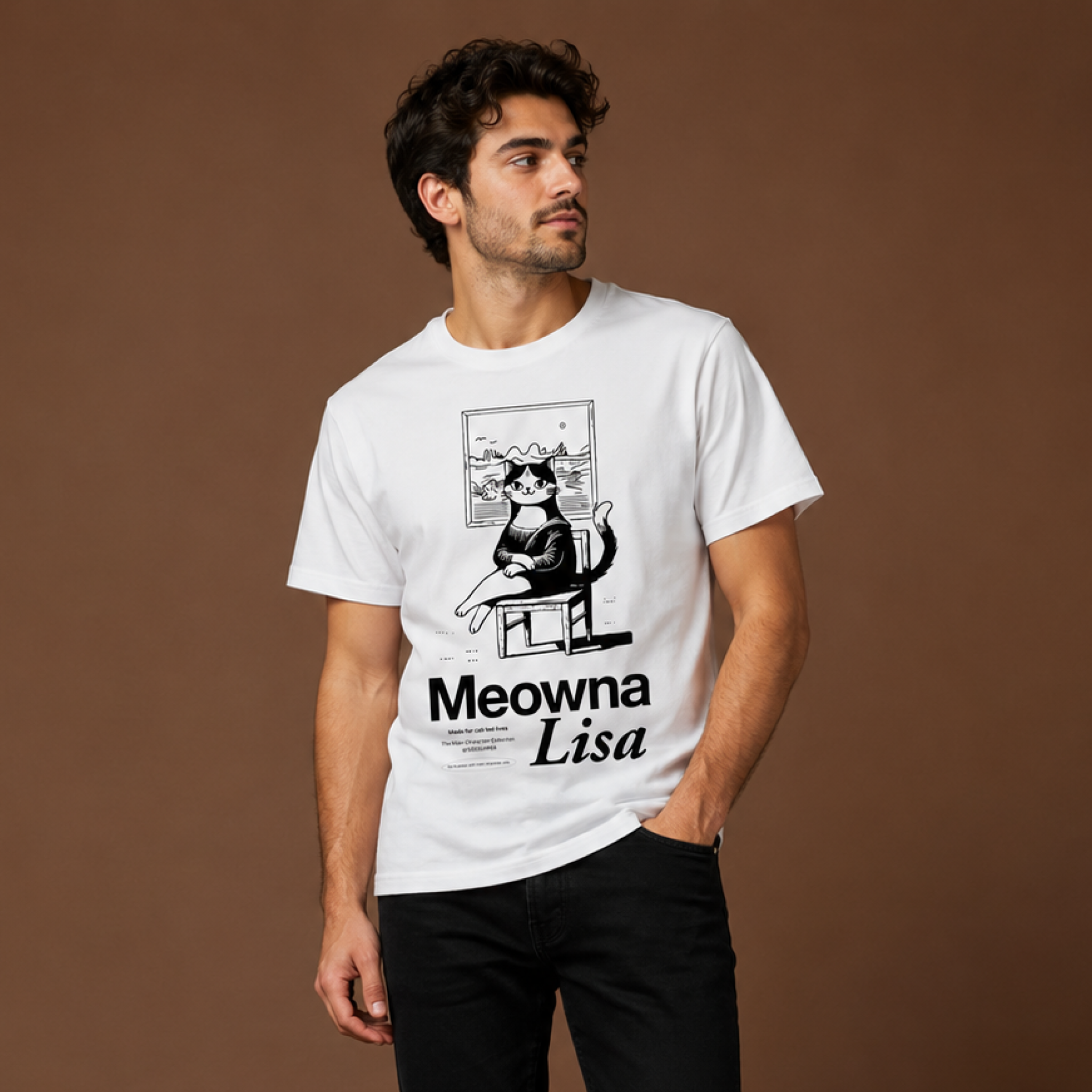 Meowna Lisa / Men's Tee