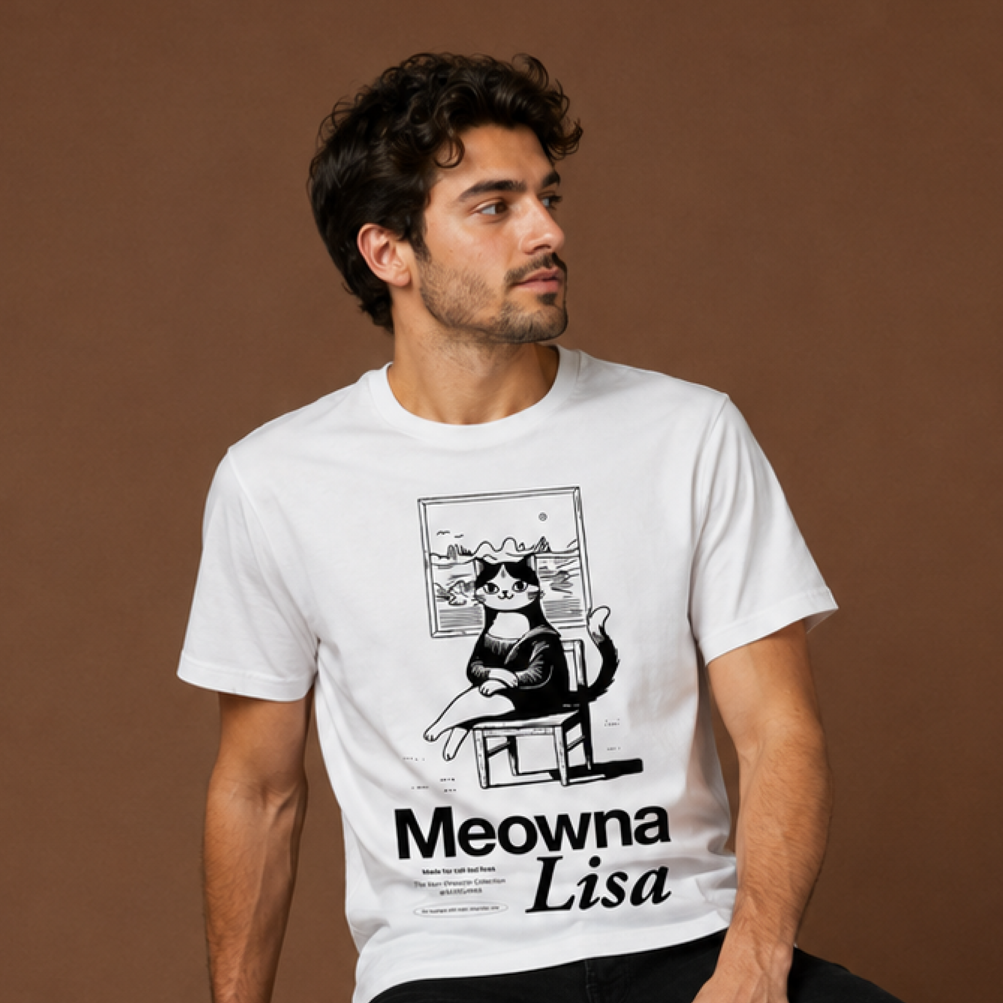 Meowna Lisa / Men's Tee