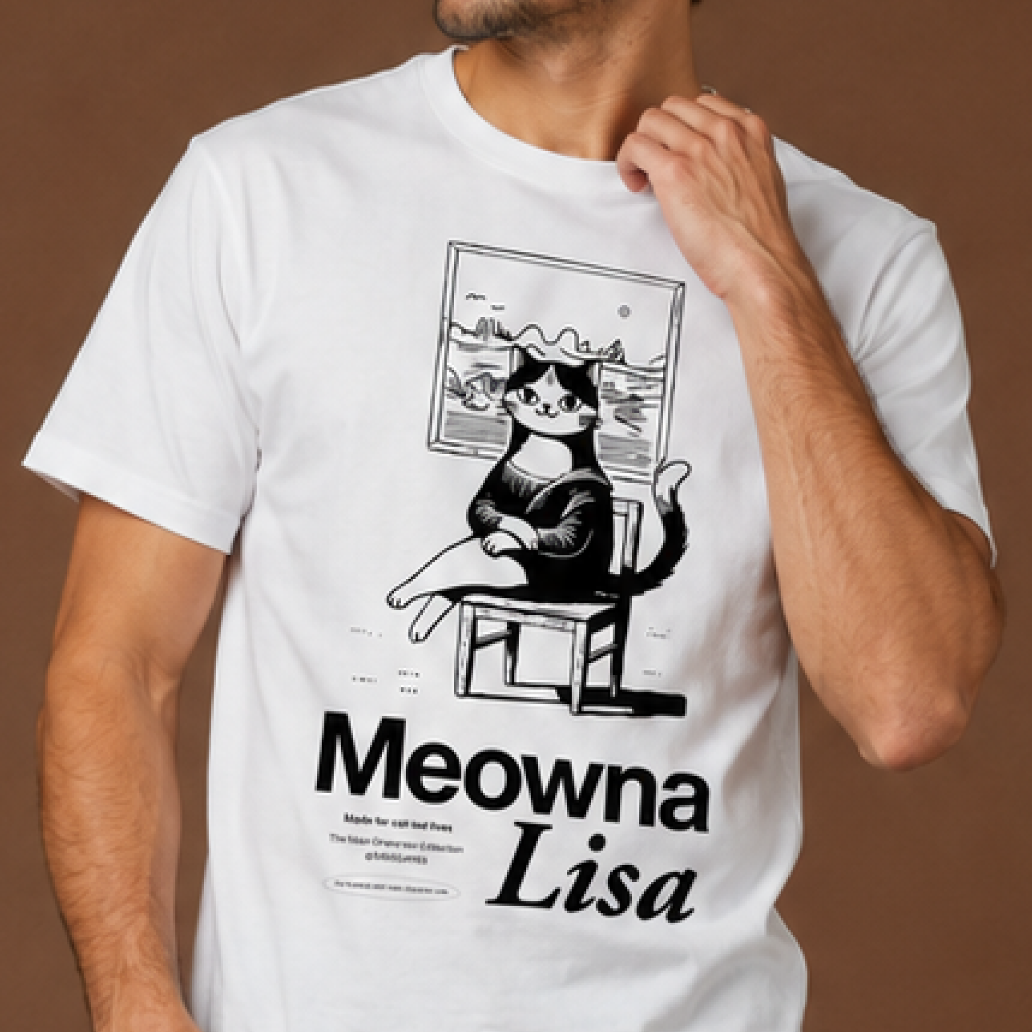 Meowna Lisa / Men's Tee