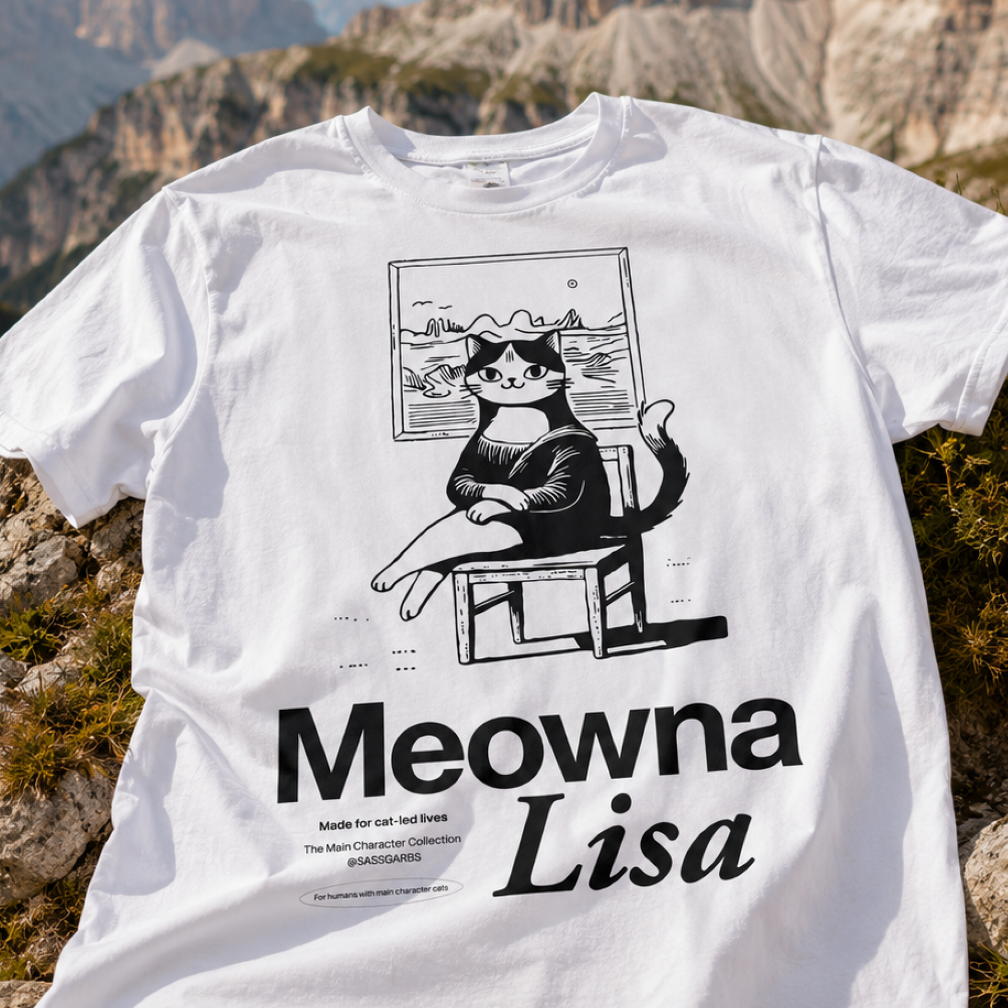 Meowna Lisa / Men's Tee