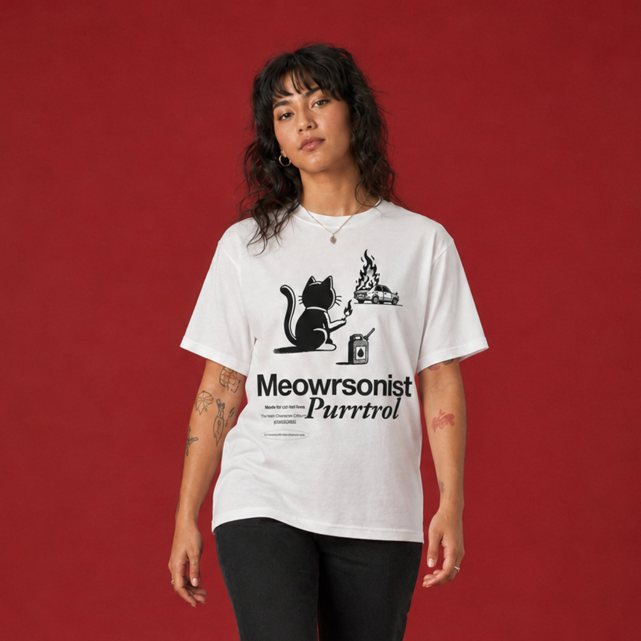 Meowrsonist Purrtrol  / Women's Tee
