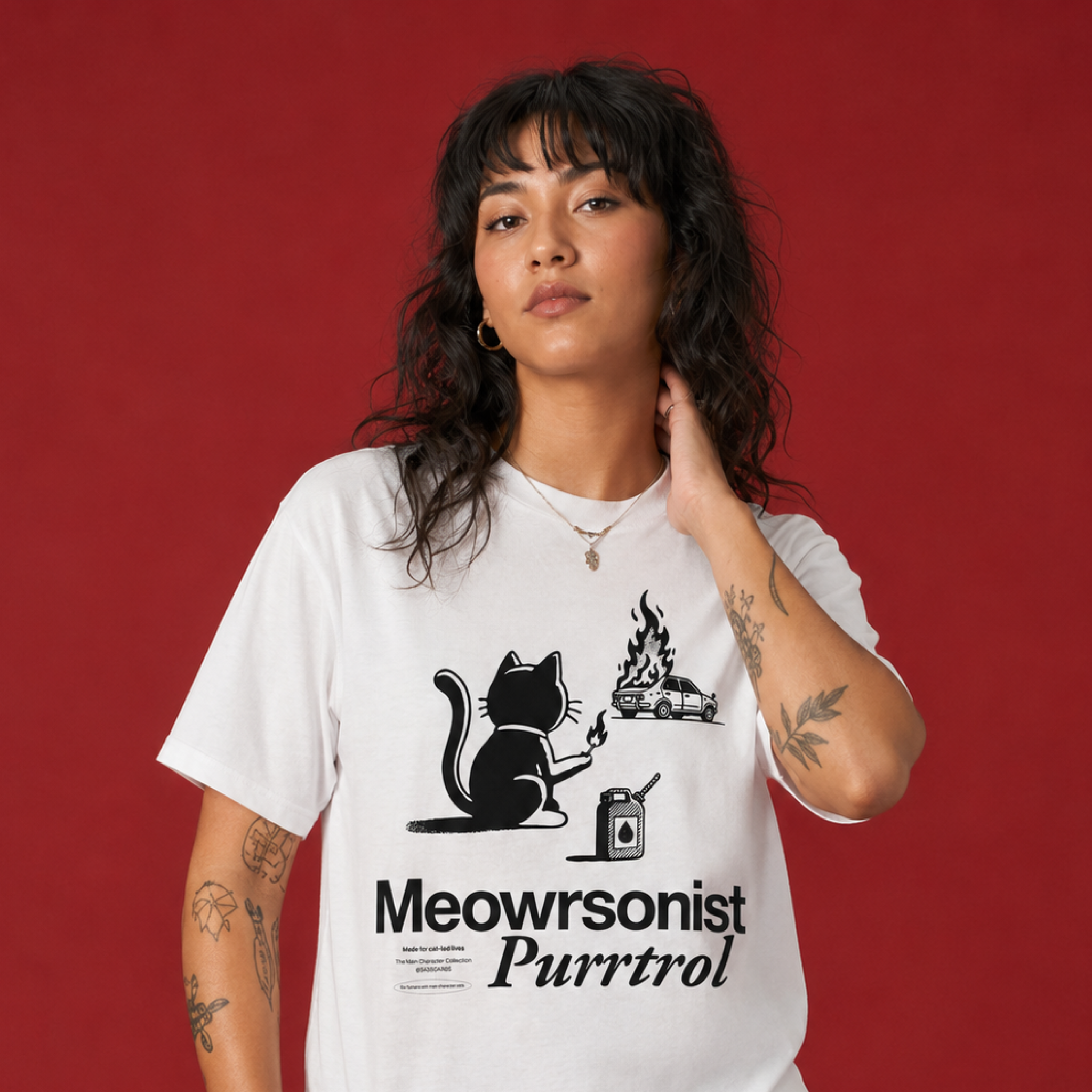 Meowrsonist Purrtrol  / Women's Tee