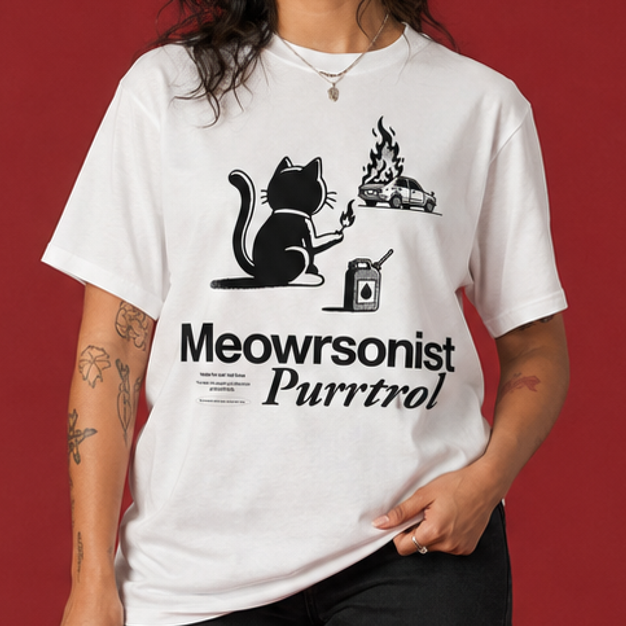Meowrsonist Purrtrol  / Women's Tee