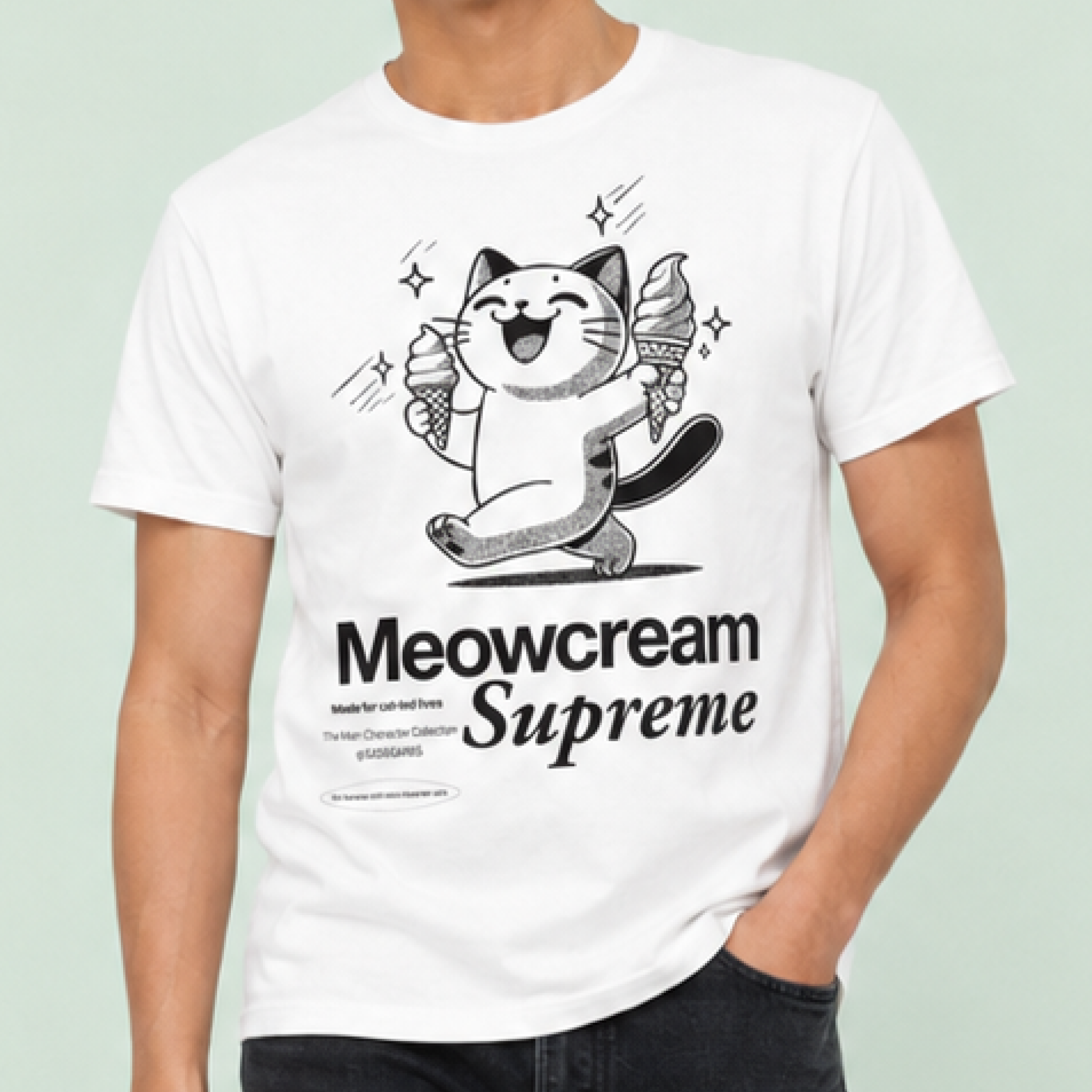 Meowcream Supreme / Men's Tee