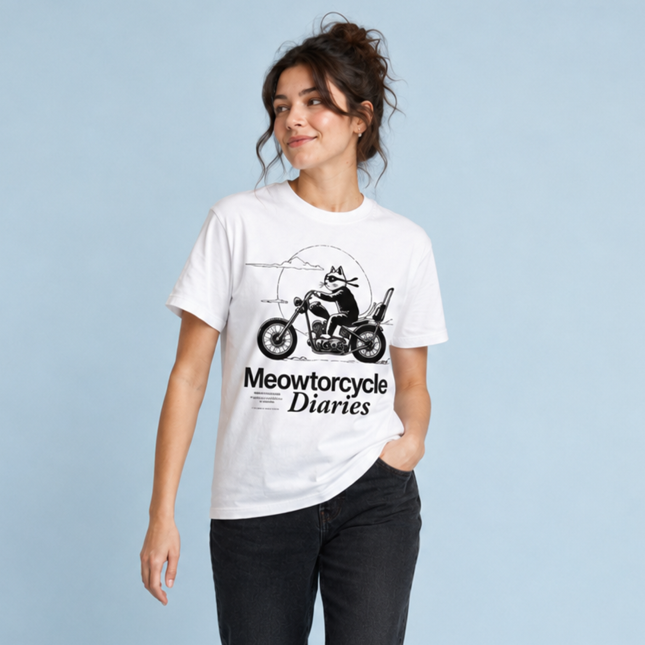 Meowtorcycle Diaries / Women's Tee