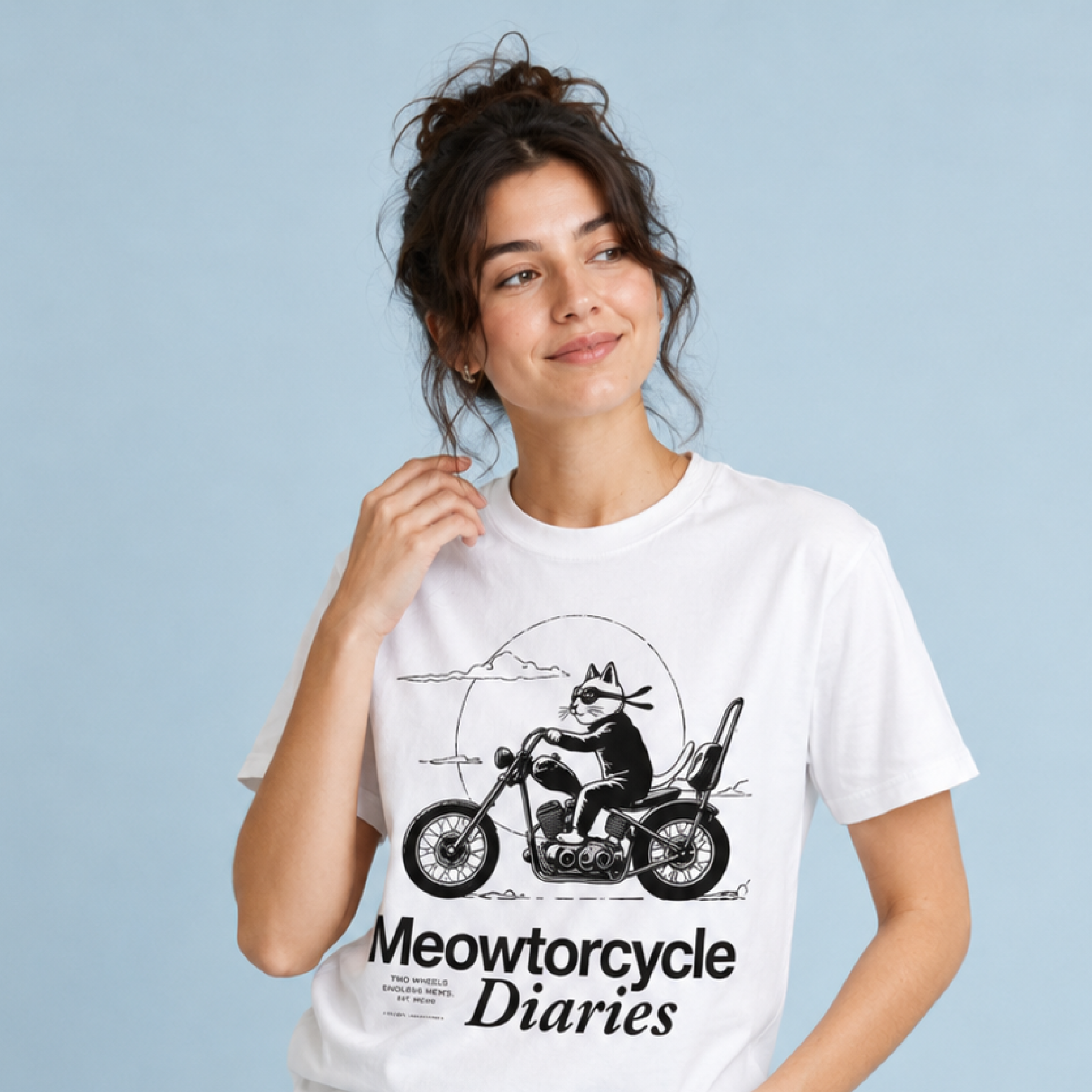 Meowtorcycle Diaries / Women's Tee