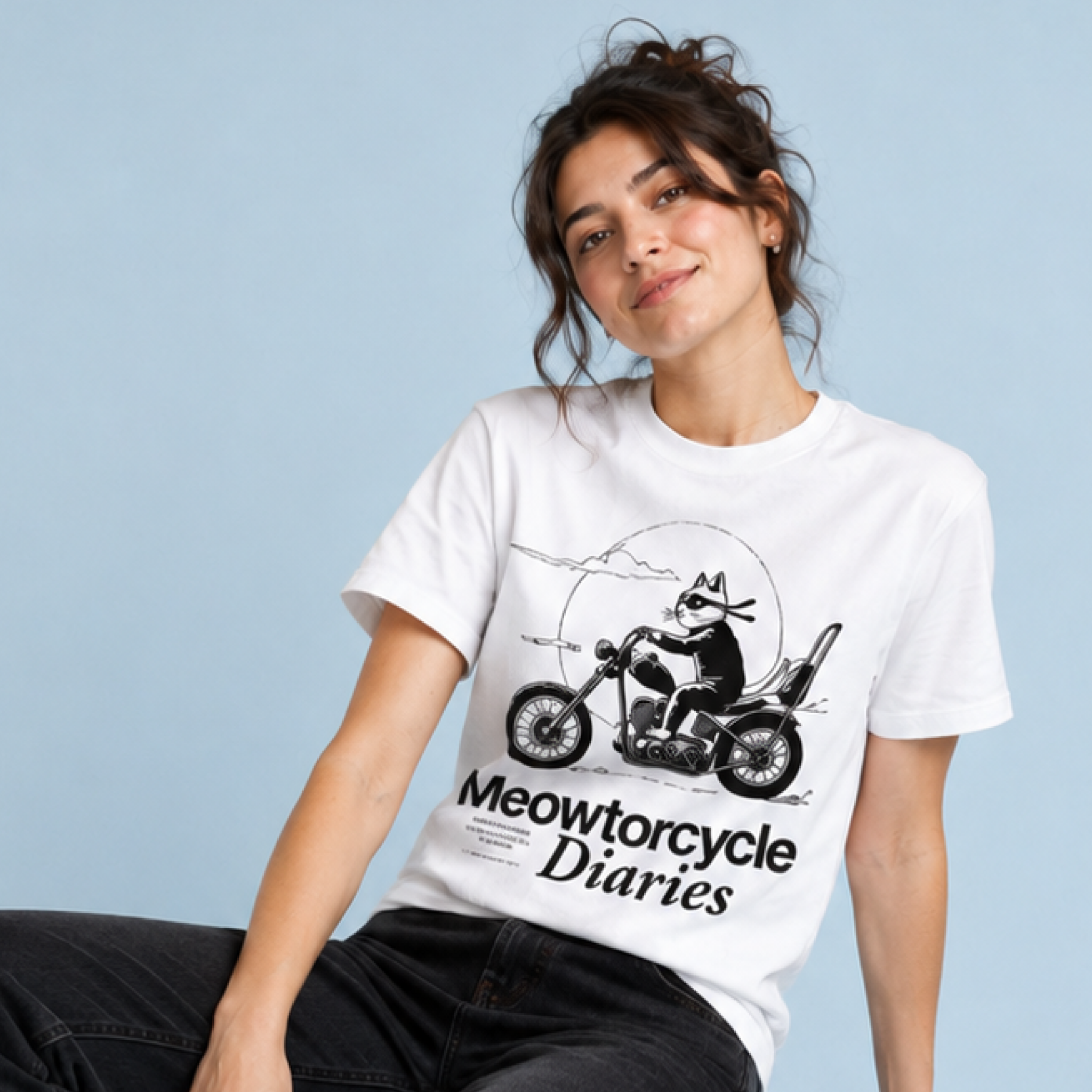 Meowtorcycle Diaries / Women's Tee