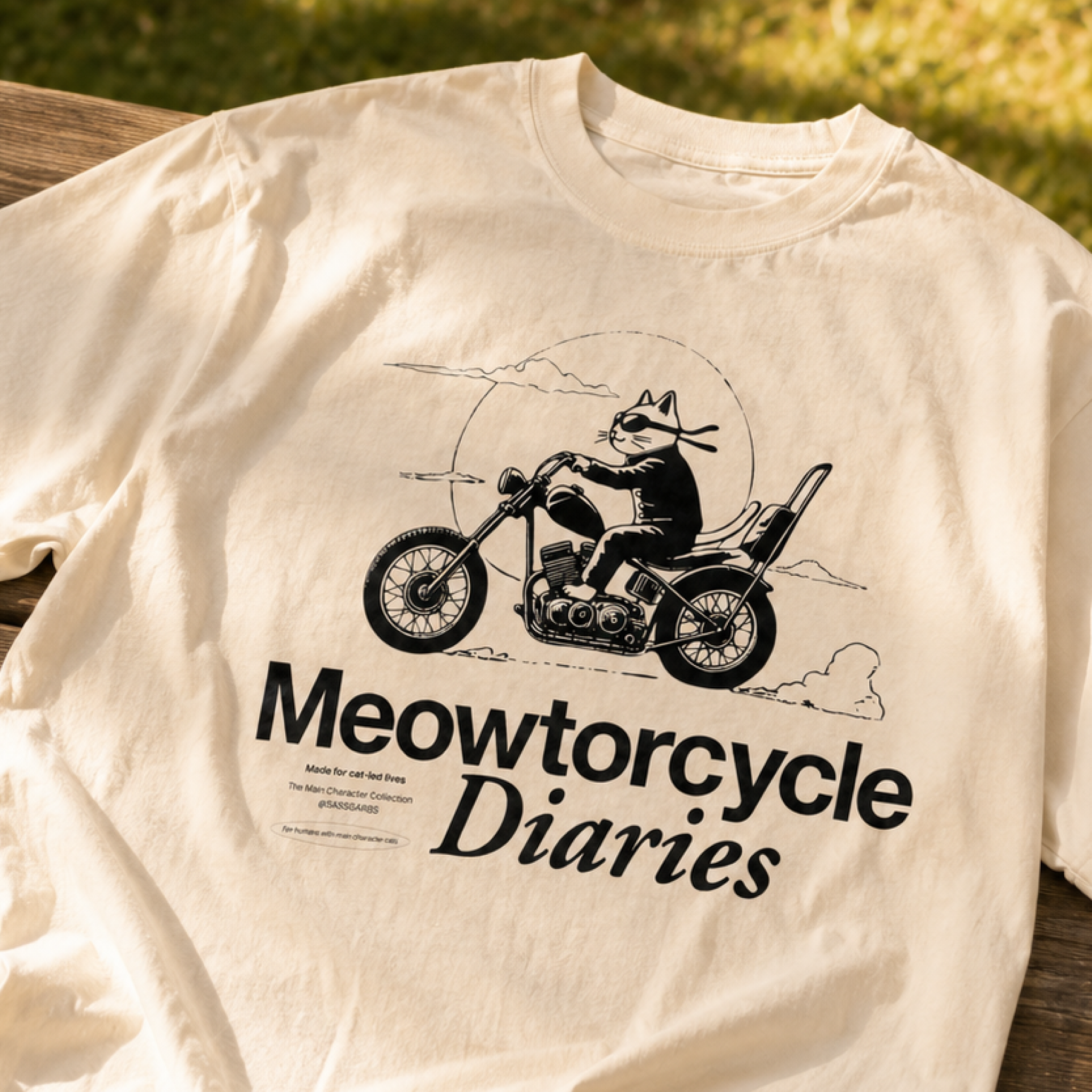Meowtorcycle Diaries / Men's Tee