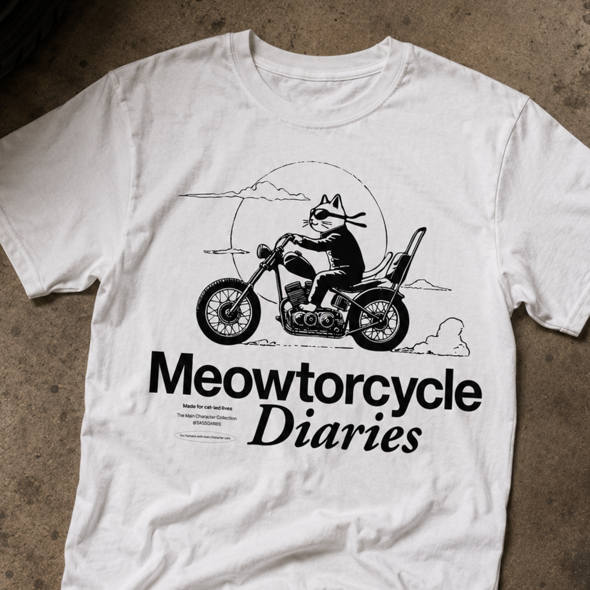 Meowtorcycle Diaries / Women's Tee