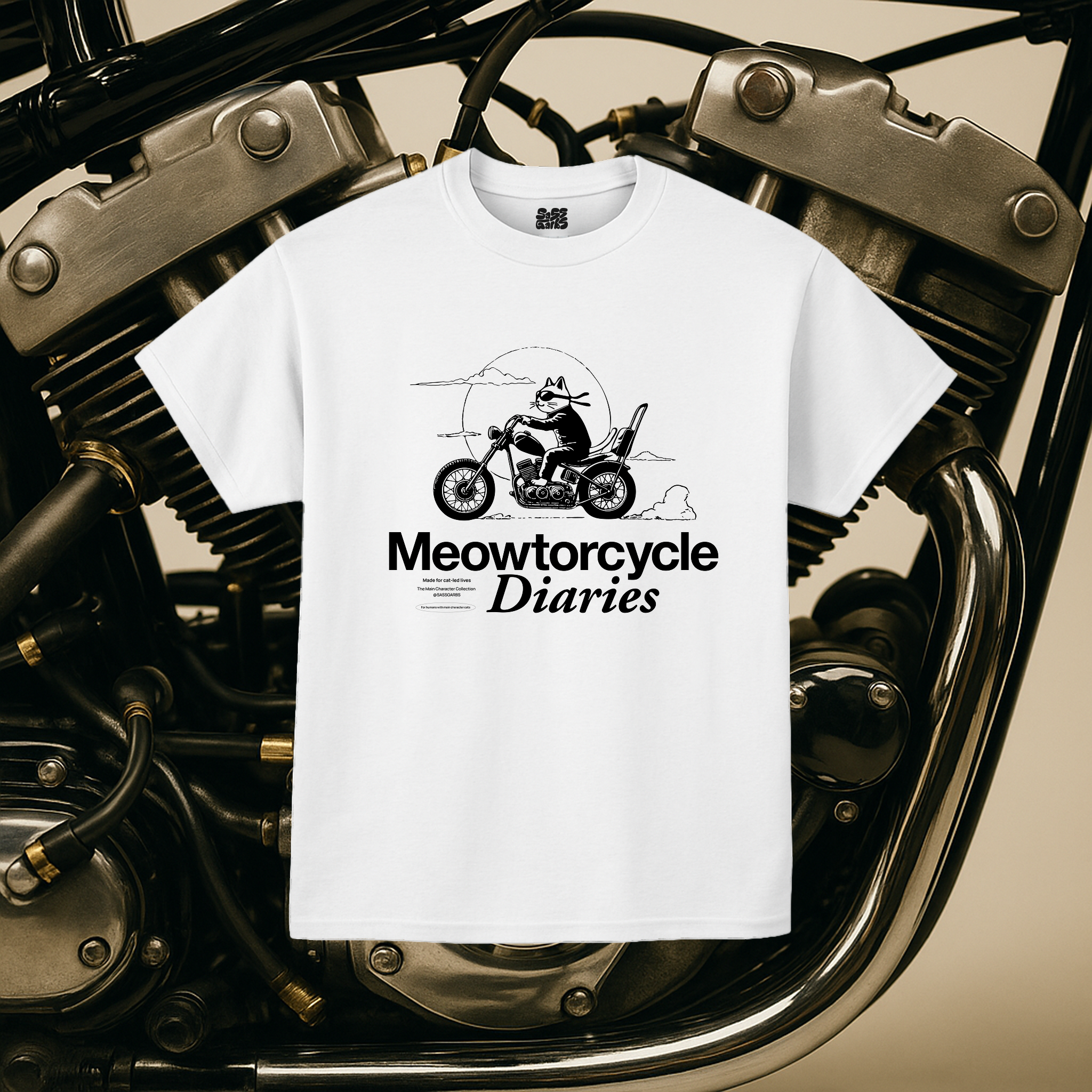 Meowtorcycle Diaries / Women's Tee